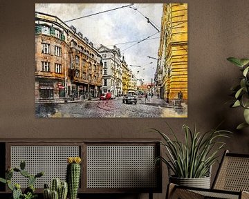 Prag Aquarell Kunst #Prag von JBJart Justyna Jaszke