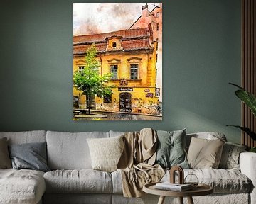 Praagse aquarelkunst #Praag van JBJart Justyna Jaszke
