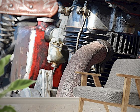 Example of the artwork in a room