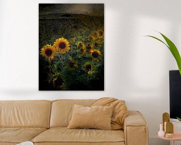 Sonnenblumen im Licht von Mario Dekker-Janssen