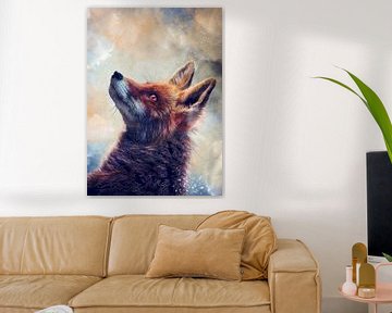 Fox dieren kunst #fox van JBJart Justyna Jaszke