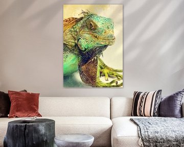 Leguan Tiere Kunst #iguana von JBJart Justyna Jaszke