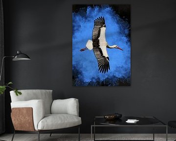 Storch Vogel Kunst #Storch von JBJart Justyna Jaszke