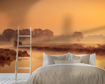 calm sunrise at the Regge by Arnoud van der Aart