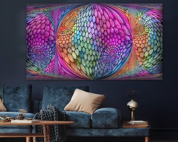 Sphères colorées sur Carla van Zomeren