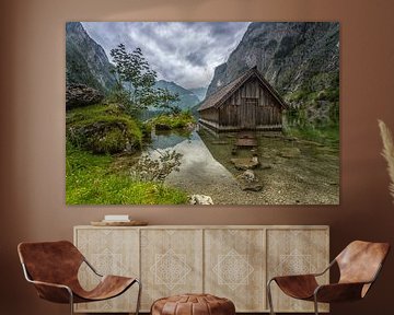 Boathouse at the Obersee by Salke Hartung