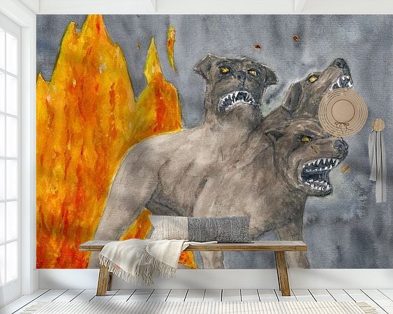 Example of the artwork in a room