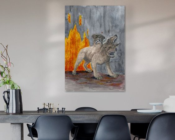 Example of the artwork in a room