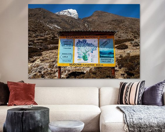 Example of the artwork in a room