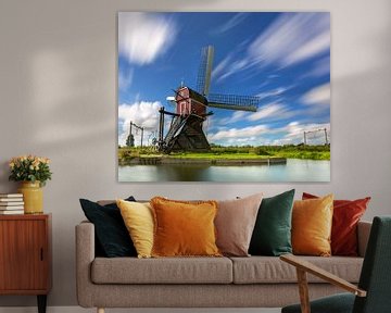 Lageveense molen in Lisse, Holland van Marcel van den Bos