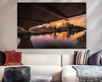 Sunset under the bridge by Marc-Sven Kirsch