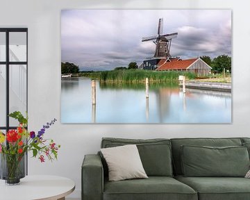 Mill de Rat in IJlst, Friesland by Marcel van den Bos