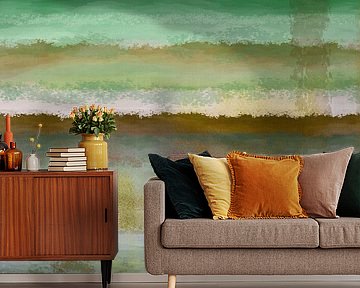 Gelaagd, abstract landschap