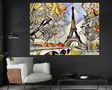 Kandinsky ontmoet Parijs 2 van zam art