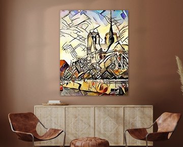 Kandinsky ontmoet Parijs 4 van zam art