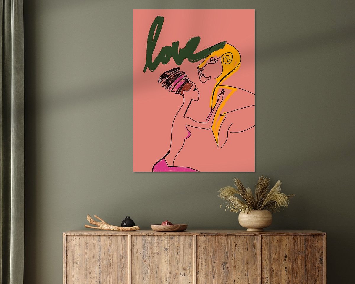 Example of the artwork in a room