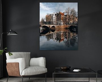 Amsterdam Keizersgracht mit Leidsegracht von Lorena Cirstea