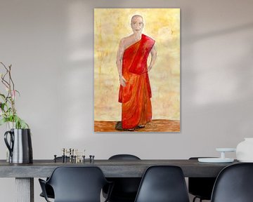 Le moine bouddhiste sur Sandra Steinke