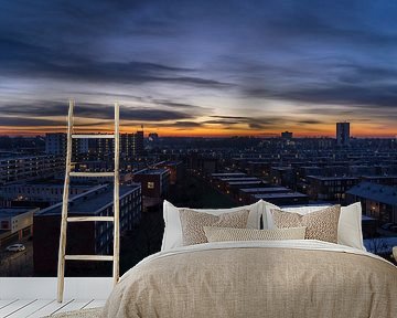 Zonsopkomst Groningen (Nederland)