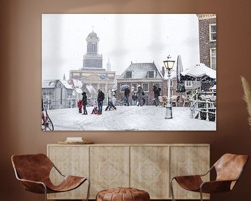winter in Leiden van John Ouds