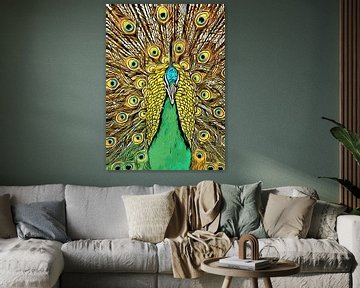 L'art du paon #peacock bird art sur JBJart Justyna Jaszke