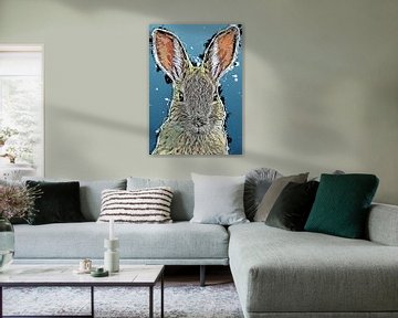 Kaninchen Bunny Kunst #Kaninchen #Häschen #Tiere von JBJart Justyna Jaszke