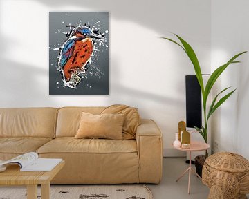 Eisvogel Vogel Kunst #Kingfisher von JBJart Justyna Jaszke