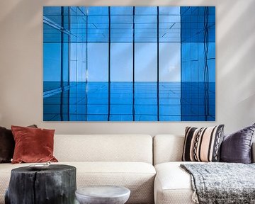 Blauwe gebouwenserie van VIDEOMUNDUM