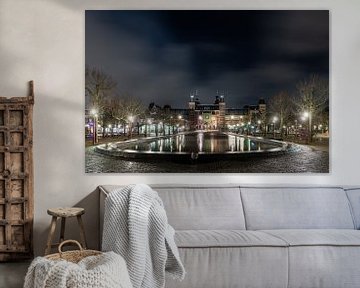 Avondklok in Amsterdam - Rijksmuseum van Renzo Gerritsen