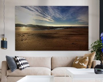 Vroege ochtend op het strand van Zoutelande van MSP Canvas