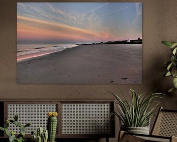 End of the day on the beach of Zoutelande by MSP Canvas