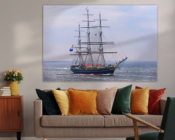 Clipper De Stad Amsterdam with the Crown Prince on board by Brian Morgan
