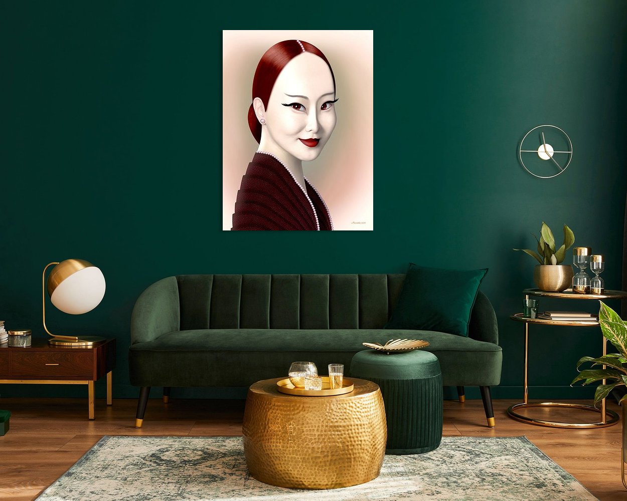 Example of the artwork in a room