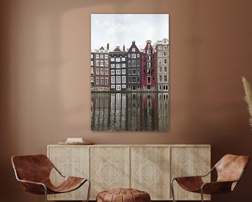 Uitzicht aan het Damrak In Amsterdam van Henrike Schenk