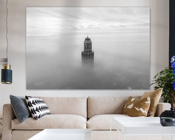 Peperbus im Nebel, Zwolle von Thomas Bartelds