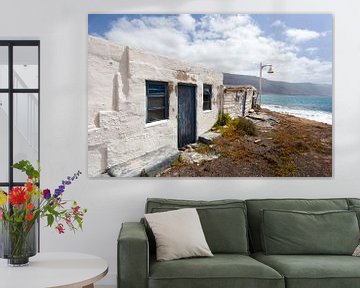 Altes verlassenes Haus auf der Insel la Graciosa auf Lanzarote von Peter de Kievith Fotografie
