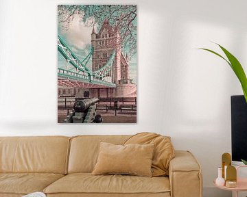 De Torenbrug van LONDEN in detail | stedelijke vintage stijl van Melanie Viola