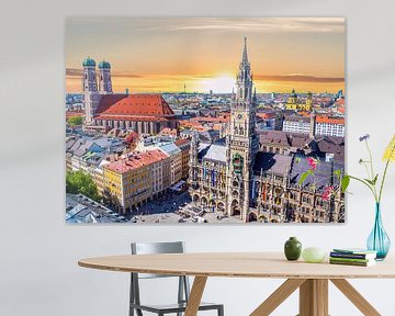 Panorama von München in Bayern von Animaflora PicsStock