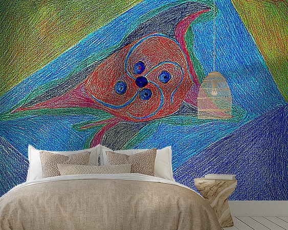 Example of the artwork in a room