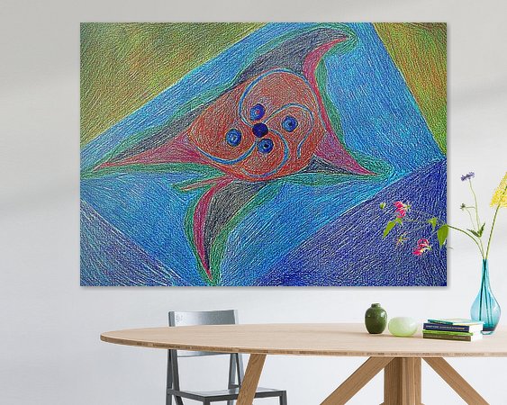 Example of the artwork in a room