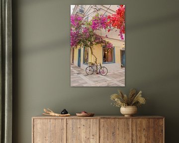 Flower street in Greece, Peloponnese by Bianca Kramer