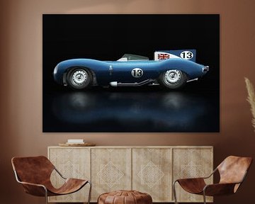 Jaguar Type D 1956 Zijaanzicht van Jan Keteleer