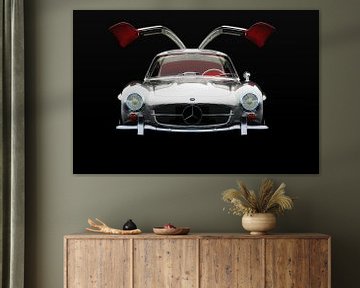 Mercedes 300 SL Gullwings Front View by Jan Keteleer