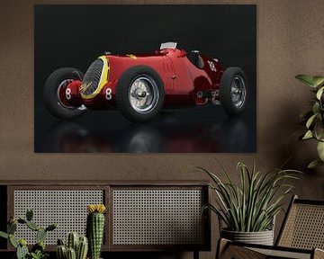 Alfa Romeo 8c from 1935 three-quarter view by Jan Keteleer