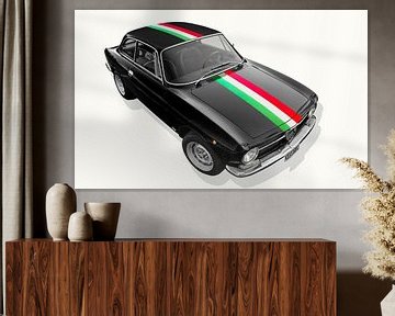 Alfa Romeo GT 1300 Junior with bandiera italiana by aRi F. Huber