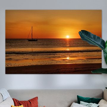 Zonsondergang Tarifa van Mieke Geurts-Korsten