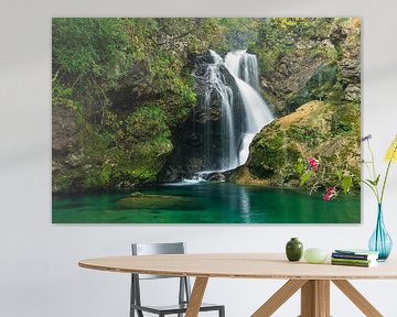 Waterfall in Slovenia by Michael Valjak
