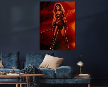 Wonder Woman Schilderij van Paul Meijering