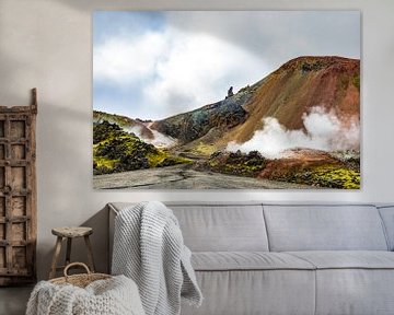 Kleurrijke bergen rond Landmannalaugar in IJsland van Sjoerd van der Wal Fotografie