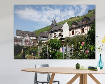 Malerwinkel, half-timbered houses in the old town, Bacharach am Rhein, Unesco World Heritage Upper M